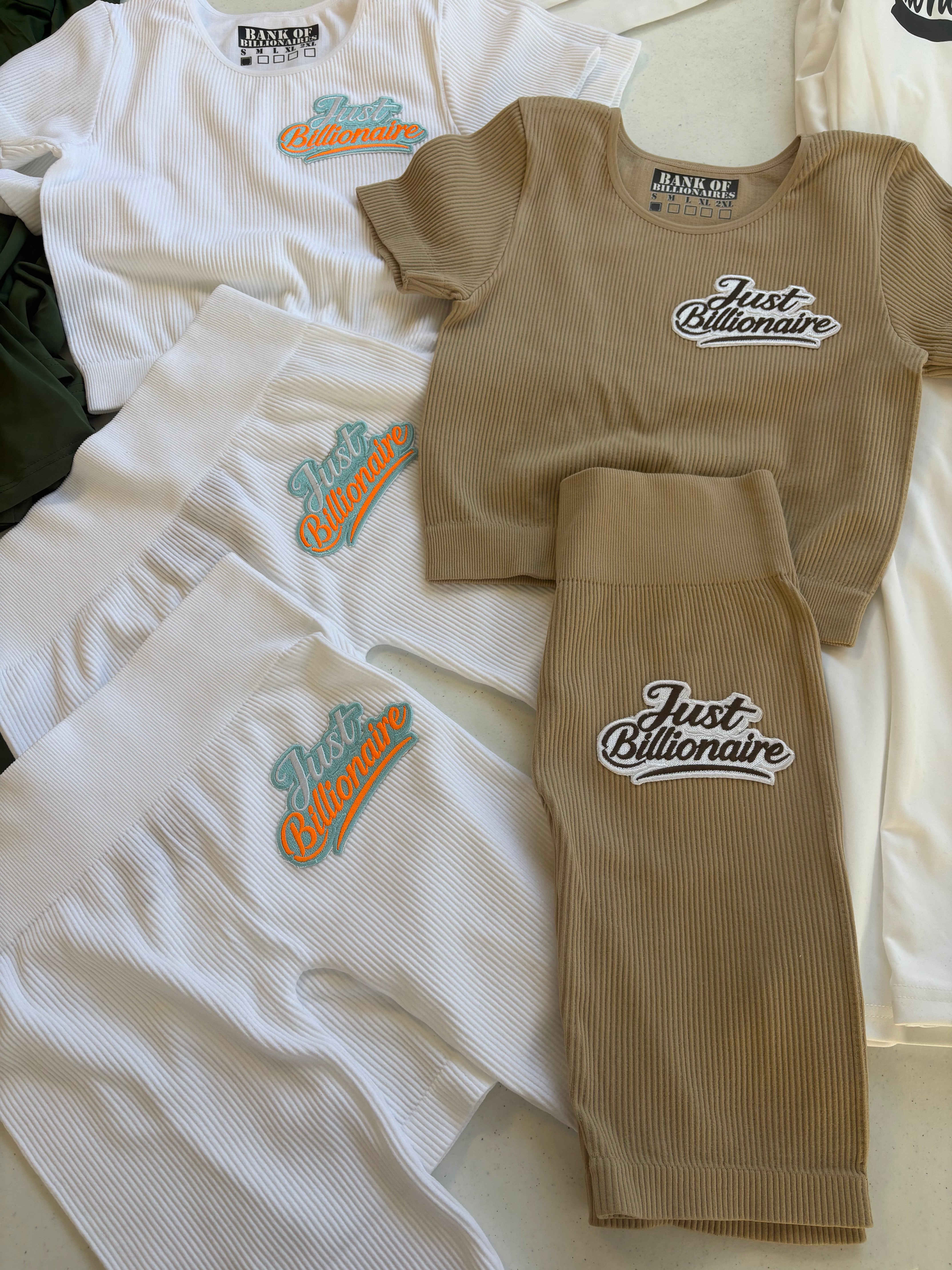 Just Billionaire Ribbed Sets