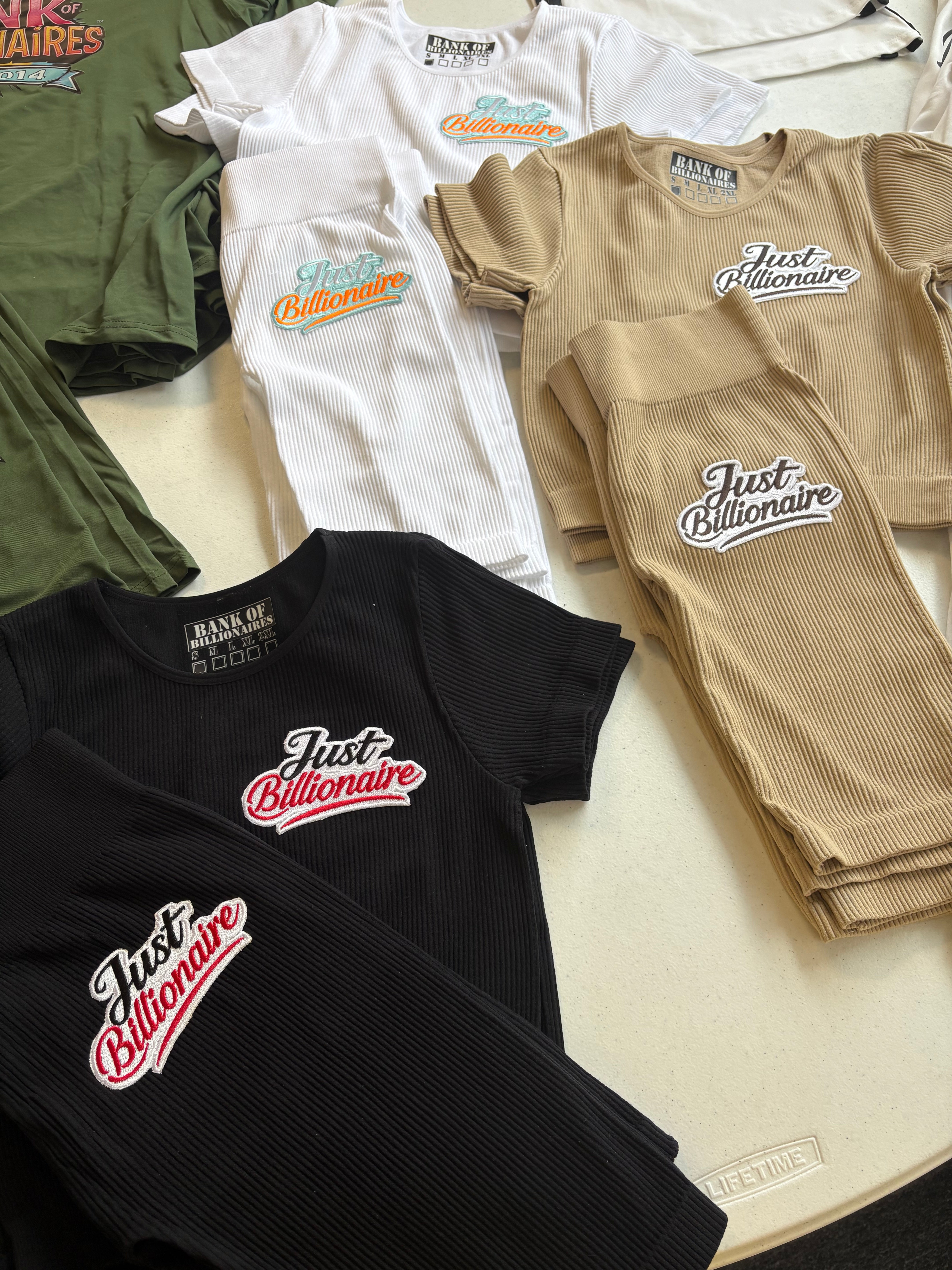Just Billionaire Ribbed Sets